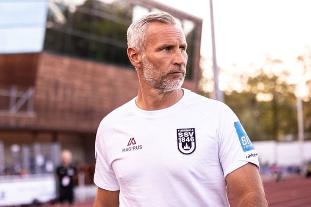 TSG Balingen vs. SSV Ulm 1846 Soccer, State Cup, WFV Cup, Round of 16, BIZERBA ARENA, Balingen, September 30, 2026; cropped single image, portrait of Timo Wenzel, SSV Ulm 1846 soccer, interim coach, TSG Balingen vs. SSV Ulm 1846 soccer, State Cup, WFV Cup, Round of 16, BIZERBA ARENA Balingen, September 30, 2026, Photo by Lucca Fundel, Balingen, BIZERBA ARENA, Baden-Württemberg, Germany