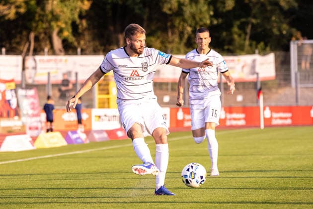 TSG Balingen vs. SSV Ulm 1846 Soccer, State Cup, WFV Cup, Round of 16, BIZERBA ARENA Balingen 09 30 26 Lucas Röser SSV Ulm 1846 Soccer, 09 TSG Balingen vs. SSV Ulm 1846 Soccer, State Cup, WFV Cup, Round of 16, BIZERBA ARENA Balingen September 30, 2026 Photo by Lucca Fundel Balingen BIZERBA ARENA Baden-Württemberg Germany
