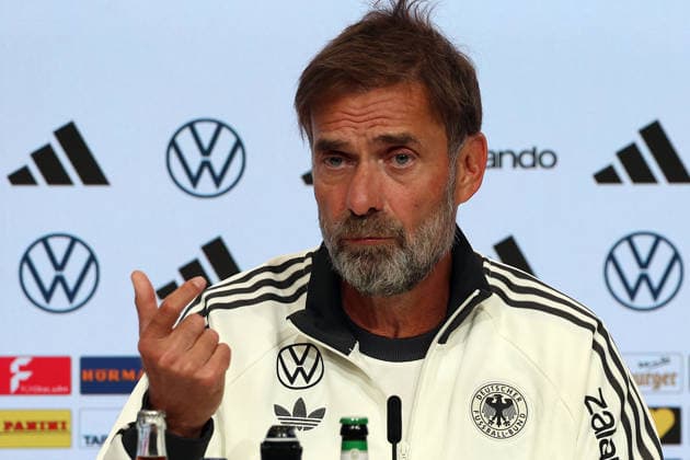September 30, 2026, xrekx, Soccer: UEFA Nations League, Germany Press Conference with Jürgen Klopp and Jonas Urbig (from left: Jürgen Klopp, Germany s coach, Munich)
