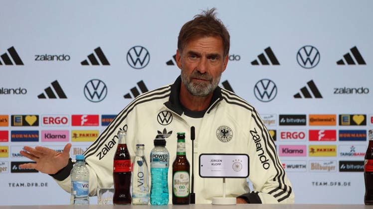 September 30, 2026, xrekx, Soccer: UEFA Nations League, Germany Press Conference with Jürgen Klopp and Jonas Urbig (from left): Jürgen Klopp, Coach of Germany, Munich