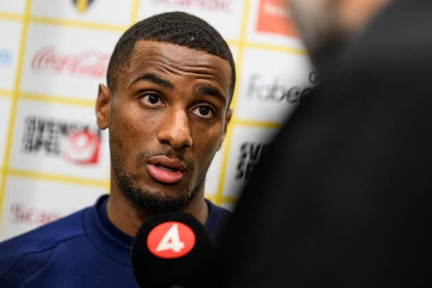 September 30, 2026: Paulos Abraham of the Swedish men’s national soccer team at a press event on September 30, 2026 in Stockholm. Photo by Jesper Zerman, BILDBYRAN, code JZ JZ0763: soccer, football, fotball, Nations League, UEFA Nations League, press conference, event, meeting, Sweden, Sverige, Sverige A, bbeng  Copyright: JESPERxZERMAN BB260930JZ046