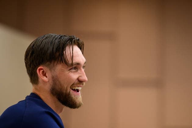 September 30, 2026: Goalkeeper Noel Törnqvist of the Swedish men’s national soccer team at a press event on September 30, 2026 in Stockholm. Photo by Jesper Zerman, BILDBYRAN, code JZ JZ0763: soccer, football, UEFA Nations League, press conference, event, meeting, Sweden, Sweden A, BBENG  Copyright: JESPERxZERMAN BB260930JZ049