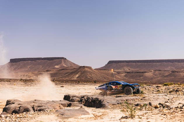 W2RC - RALLYE DU MAROC 2026 225 SAINZ Carlos (esp), OLIVERAS Daniel (esp), Ford Raptor, Ford Racing, FIA W2RC, ULT T1+, action during the Stage 2 of the Rallye du Maroc 2026, 4th round of the 2026 WR2C Championship from September 30, 2026 around Zagora, Morocco - AgadirMorocco  Copyright: xDamienxSaulnierx