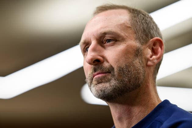 September 30, 2026: Assistant coach Andreas Georgson of the Swedish men’s national soccer team at a press event on September 30, 2026 in Stockholm. Photo by Jesper Zerman, BILDBYRAN, code JZ JZ0763: soccer, football, fotball, Nations League, UEFA Nations League, press conference, event, meeting, Sweden, Sverige, Sverige A, bbeng  Copyright: JESPERxZERMAN BB260930JZ055