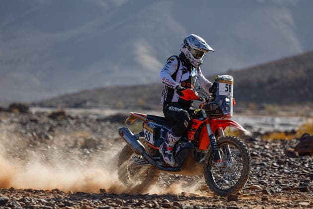 W2RC - RALLYE DU MAROC 2026 58 KARKA Dovydas (ltu), Duust Rally Team, KTM 450 Rally Factory Replica, FIM W2RC, Rally 2, action, during the Stage 2 of the Rallye du Maroc 2026, 4th round of the 2026 WR2C Championship from September 30, 2026 around Zagora, Morocco - AgadirMorocco  Copyright: xDamienxSaulnierx