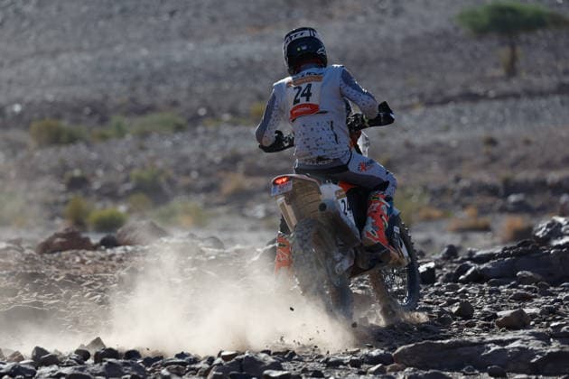 W2RC - RALLYE DU MAROC 2026 24 PELLICER Alfredo (esp), Xraids Experience, KTM 450 Rally Factory Replica, FIM W2RC, Rally 2 J, action, during the Stage 2 of the Rallye du Maroc 2026, 4th round of the 2026 WR2C Championship from September 30, 2026 around Zagora, Morocco - AgadirMorocco  Copyright: xDamienxSaulnierx