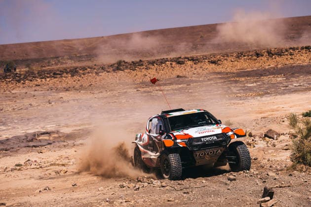 W2RC - RALLYE DU MAROC 2026 232 ESTEVE Isidre (esp), VILLALOBOS JosÃ Maria (esp), Toyota Hilux Evo, Repsol Toyota Rally Team, FIA W2RC, ULT T1+, action during the Stage 2 of the Rallye du Maroc 2026, 4th round of the 2026 WR2C Championship from September 30, 2026 around Zagora, Morocco - AgadirMorocco  Copyright: xDamienxSaulnierx