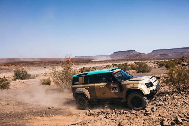 W2RC - RALLYE DU MAROC 2026 500 PETERHANSEL StÃ phane (fra), METGE MichaÃ«l (fra), Defender Dakar D7X-R, Defender Rally, FIA W2RC, STK STK, action during the Stage 2 of the Rallye du Maroc 2026, 4th round of the 2026 WR2C Championship from September 30, 2026 around Zagora, Morocco - AgadirMorocco  Copyright: xDamienxSaulnierx