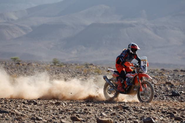 W2RC - RALLYE DU MAROC 2026 148 DE GAVARDO Tomas (chi), BAS World KTM Team, KTM 450 Rally Factory Replica, FIM W2RC, Rally 2, action, during the Stage 2 of the Rallye du Maroc 2026, 4th round of the 2026 WR2C Championship from September 30, 2026 around Zagora, Morocco - AgadirMorocco  Copyright: xDamienxSaulnierx