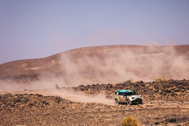 W2RC - RALLYE DU MAROC 2026 502 BACIUSKA Rokas (ltu), VIDAL Oriol (esp), Defender Dakar D7X-R, Defender Rally, FIA W2RC, STK STK, action during the Stage 2 of the Rallye du Maroc 2026, 4th round of the 2026 WR2C Championship from September 30, 2026 around Zagora, Morocco - AgadirMorocco  Copyright: xDamienxSaulnierx