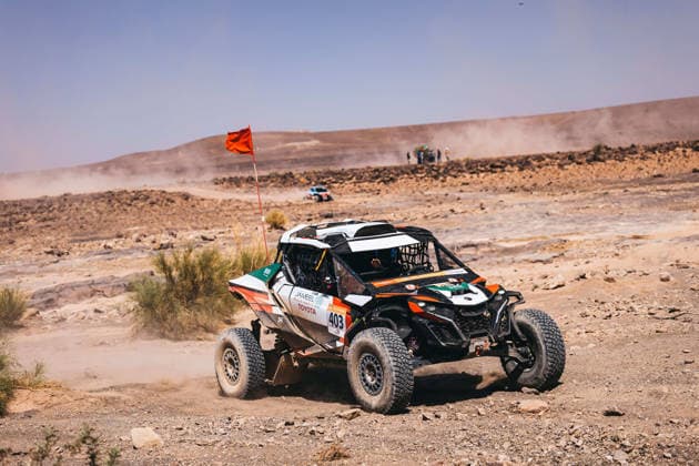 W2RC - RALLYE DU MAROC 2026 403 JAMEEL Hassan (ksa), FLICK Xavier (fra), BRP Can-Am Maverick R, South Racing Can-Am, SSV SSV1, action during the Stage 2 of the Rallye du Maroc 2026, 4th round of the 2026 WR2C Championship from September 30, 2026 around Zagora, Morocco - AgadirMorocco  Copyright: xDamienxSaulnierx