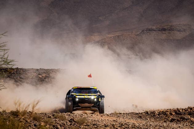 W2RC - RALLYE DU MAROC 2026 223 MORAES Lucas (bra), MORENO Pablo (esp), Dacia Sandrider, The Dacia Sandriders, FIA W2RC, ULT T1+, action, during the Stage 2 of the Rallye du Maroc 2026, 4th round of the 2026 WR2C Championship from September 30, 2026 around Zagora, Morocco - AgadirMorocco Copyright: xDamienxSaulnierx