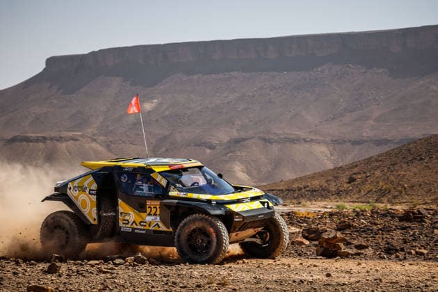 W2RC - RALLYE DU MAROC 2026 223 MORAES Lucas (bra), MORENO Pablo (esp), Dacia Sandrider, The Dacia Sandriders, FIA W2RC, ULT T1+, action, during the Stage 2 of the Rallye du Maroc 2026, 4th round of the 2026 WR2C Championship from September 30, 2026 around Zagora, Morocco - AgadirMorocco Copyright: xDamienxSaulnierx
