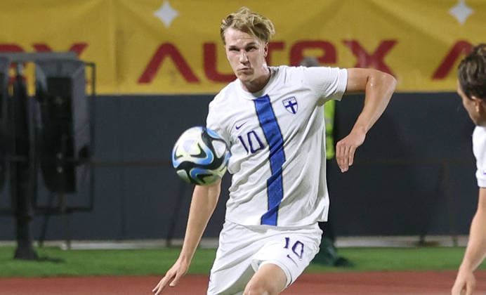 30.09.2026 Targoviste Romania-Finland Suomi European Under-21 qualifiers men s football Luka Hyryläinen Hyrylainen Finland Suomi scores frst goal :
