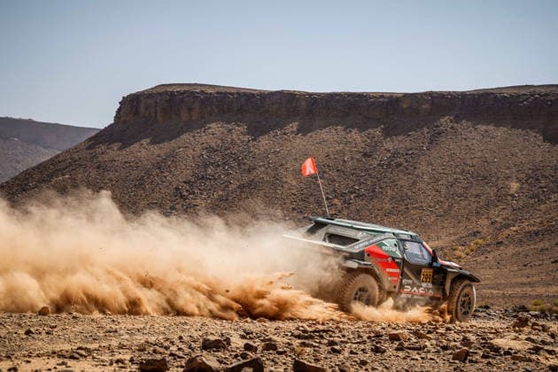 W2RC - RALLYE DU MAROC 2026 299 AL ATTIYAH Nasser (qat), LURQUIN Fabian (bel), Dacia Sandrider, The Dacia Sandriders, FIA W2RC, ULT T1+, action, during the Stage 2 of the Rallye du Maroc 2026, 4th round of the 2026 WR2C Championship from September 30, 2026 around Zagora, Morocco - AgadirMorocco Copyright: xDamienxSaulnierx