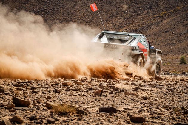 W2RC - RALLYE DU MAROC 2026 299 AL ATTIYAH Nasser (qat), LURQUIN Fabian (bel), Dacia Sandrider, The Dacia Sandriders, FIA W2RC, ULT T1+, action, during the Stage 2 of the Rallye du Maroc 2026, 4th round of the 2026 WR2C Championship from September 30, 2026 around Zagora, Morocco - AgadirMorocco Copyright: xDamienxSaulnierx