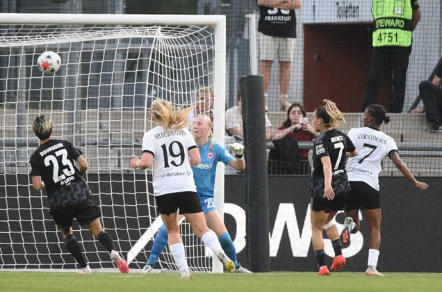 September 30, 2026, xhbx, Soccer, UEFA Women s Europa Cup Qualifiers, Eintracht Frankfurt vs. Fimleikafelag Hafnarfjördur, Goal scored, Goal to make it 0–1 by Nia Christopher, Fimleikafelag Hafnarfjördur vs. Frankfurt