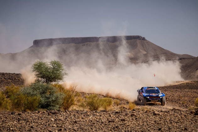 W2RC - RALLYE DU MAROC 2026 225 SAINZ Carlos (esp), OLIVERAS Daniel (esp), Ford Raptor, Ford Racing, FIA W2RC, ULT T1+, action, during the Stage 2 of the Rallye du Maroc 2026, 4th round of the 2026 WR2C Championship from September 30, 2026 around Zagora, Morocco - AgadirMorocco Copyright: xDamienxSaulnierx
