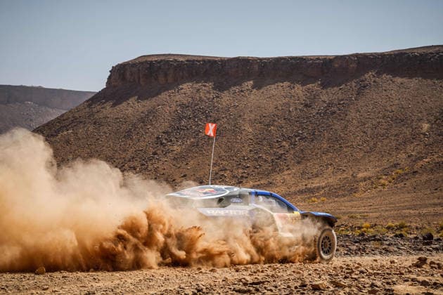 W2RC - RALLYE DU MAROC 2026 225 SAINZ Carlos (esp), OLIVERAS Daniel (esp), Ford Raptor, Ford Racing, FIA W2RC, ULT T1+, action, during the Stage 2 of the Rallye du Maroc 2026, 4th round of the 2026 WR2C Championship from September 30, 2026 around Zagora, Morocco - AgadirMorocco Copyright: xDamienxSaulnierx