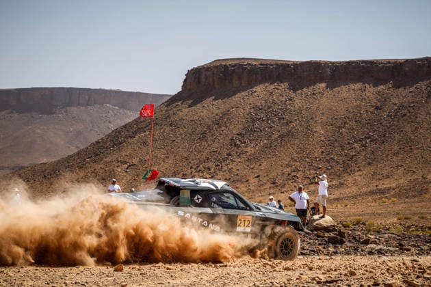 W2RC - RALLYE DU MAROC 2026 212 GUTIERREZ Cristina (esp), SOLÃÄ Marc (esp), Santana 400 T1+, Santana Racing Team, ULT T1+, action, during the Stage 2 of the Rallye du Maroc 2026, 4th round of the 2026 WR2C Championship from September 30, 2026 around Zagora, Morocco - AgadirMorocco  Copyright: xDamienxSaulnierx