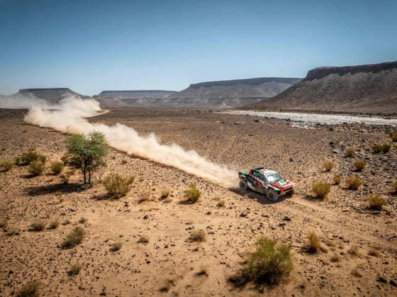 W2RC - RALLYE DU MAROC 2026 201 AL RAJHI Yazeed (ksa), ZENZ Dennis (ger), Toyota Hilux GR, Overdrive Racing, FIA W2RC, ULT T1+, action, during the Stage 2 of the Rallye du Maroc 2026, 4th round of the 2026 WR2C Championship from September 30, 2026 around Zagora, Morocco - AgadirMorocco  Copyright: xDamienxSaulnierx