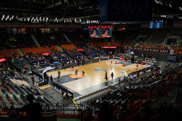 BKT EuroCup: Ratiopharm Ulm vs. Balkan Botevgrad, September 30, 2026, Ulm, GERMANY September 30, 2026 The arena before the game between Ratiopharm Ulm and Balkan Botevgrad on Matchday 1 of the BKT EuroCup at the ratiopharm Arena Ulm Copyright: xBEAUTIFULxSPORTS Steinx