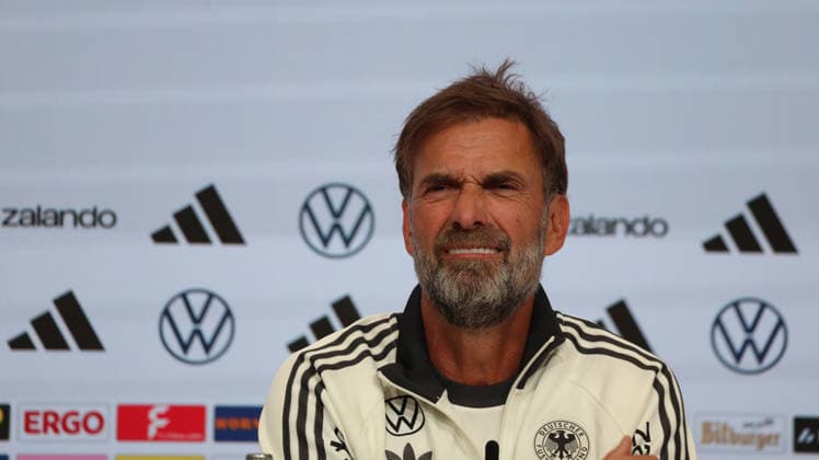September 30, 2026, xrekx, Soccer: UEFA Nations League, Germany Press Conference with Jürgen Klopp and Jonas Urbig (from left: Jürgen Klopp, Germany s coach, Munich)