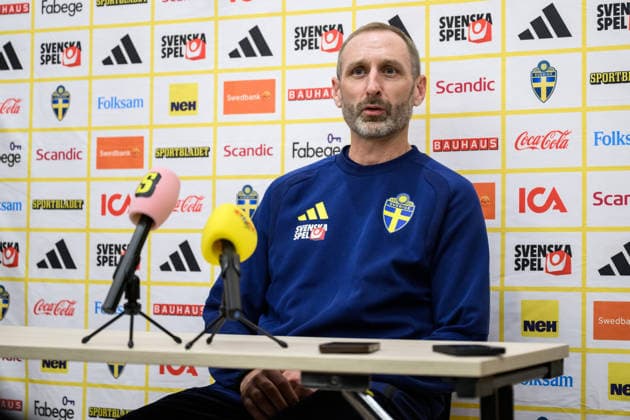 September 30, 2026: Assistant coach Andreas Georgson of the Swedish men’s national soccer team at a press event on September 30, 2026 in Stockholm. Photo by Jesper Zerman, BILDBYRAN, code JZ JZ0763: soccer, football, fotball, Nations League, UEFA Nations League, press conference, event, meeting, Sweden, Sverige, Sverige A, bbeng  Copyright: JESPERxZERMAN BB260930JZ064
