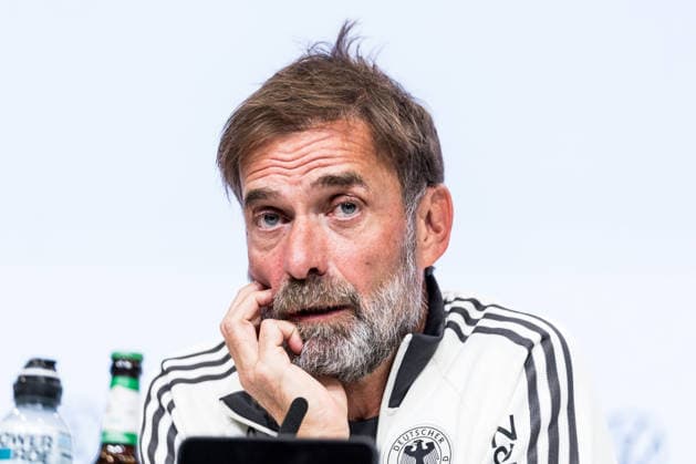 MUNICH, GERMANY - SEPTEMBER 30: Juergen Klopp (Head Coach Germany) during the pressconference before the UEFA Nations League match between Germany vs. Serbia at Allianz Arena on matchday 3 of the UEFA Nations League on September 30, 2026 in Munich, Germany. Bavaria Germany Copyright: xSteffiexWunderlx