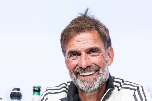 MUNICH, GERMANY - SEPTEMBER 30: Juergen Klopp (Head Coach Germany) smiles during the pressconference before the UEFA Nations League match between Germany vs. Serbia at Allianz Arena on matchday 3 of the UEFA Nations League on September 30, 2026 in Munich, Germany. Bavaria Germany Copyright: xSteffiexWunderlx