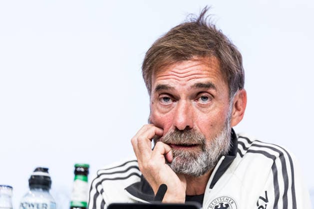 MUNICH, GERMANY - SEPTEMBER 30: Juergen Klopp (Head Coach Germany) during the pressconference before the UEFA Nations League match between Germany vs. Serbia at Allianz Arena on matchday 3 of the UEFA Nations League on September 30, 2026 in Munich, Germany. Bavaria Germany Copyright: xSteffiexWunderlx