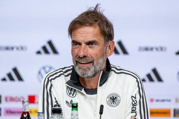 Jürgen Klopp, Head Coach, German National Team Coach, Germany, Portrait, GER, Germany vs. Serbia, Soccer, UEFA Nations League, League Phase, League A, Post-Match Press Conference, 2026–2027 Season, September 30, 2026 DFL DFB REGULATIONS PROHIBIT ANY USE OF PHOTOGRAPHS AS IMAGE SEQUENCES AND OR QUASI-VIDEO Photo: HMB Media, Heike Feiner Copyright: HMBxMedia HeikexFeiner