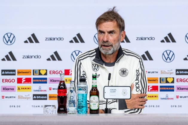 Jürgen Klopp, Head Coach, German National Team Coach, Germany, Portrait, GER, Germany vs. Serbia, Soccer, UEFA Nations League, League A, Post-Match Press Conference, 2026–2027 Season, September 30, 2026 DFL DFB REGULATIONS PROHIBIT ANY USE OF PHOTOGRAPHS AS IMAGE SEQUENCES AND OR QUASI-VIDEO Photo: HMB Media, Heike Feiner Copyright: HMBxMedia HeikexFeiner