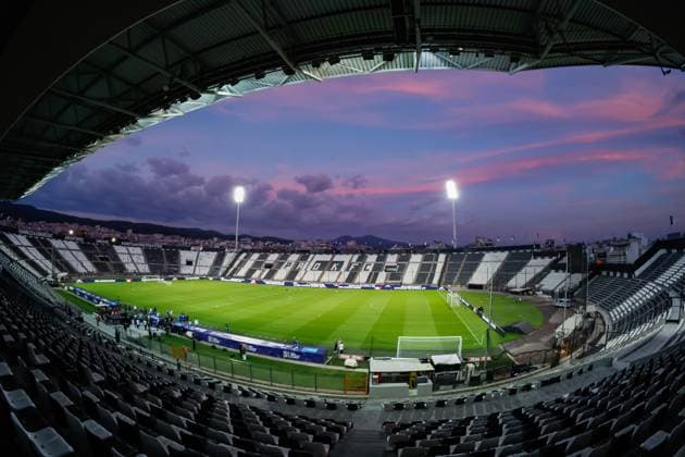 THESSALONIKI - Toumba Stadium during training on 30 September 2026 in preparation for the UEFA Nations League match between Greece and the Netherlands at Toumba Stadium on 1 October 2026 in Thessaloniki, Greece. MARCEL TER BALS ANP UEFA Nations League 2026 27 xVIxANPxSportx xMarcelxterxBalsxIVx 570907944 originalFilename: 570907944.jpg