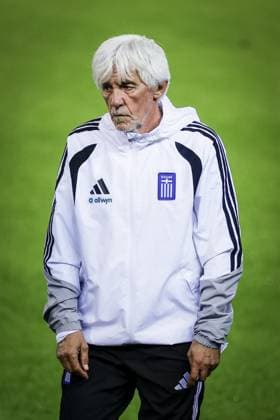 THESSALONIKI , 30-09-2026 , Toumba Stadium , season 2026 2027 , UEFA Nations League football , Picture shows Greece trainer coach Ivan Jovanovic during the press conference, PK, Pressekonferenz md-1 and training Press conference Greece and training in Thessaloniki  x207758817x Copyright: