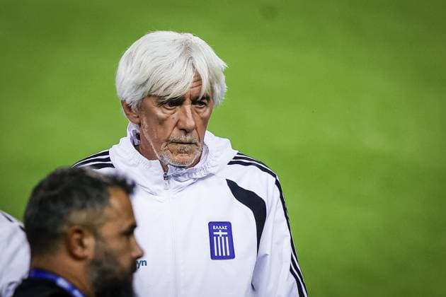 THESSALONIKI , 30-09-2026 , Toumba Stadium , season 2026 2027 , UEFA Nations League football , Picture shows Greece trainer coach Ivan Jovanovic during the press conference, PK, Pressekonferenz md-1 and training Press conference Greece and training in Thessaloniki  x207758819x Copyright: