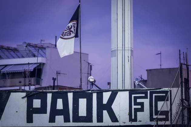 THESSALONIKI , 30-09-2026 , Toumba Stadium , season 2026 2027 , UEFA Nations League football , Picture shows inside view during the press conference, PK, Pressekonferenz md-1 and training Press conference Greece and training in Thessaloniki  x207758820x Copyright: