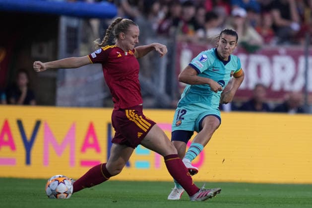 Barcellona s Patri Guijarro during the Uefa Women™s Champions League soccer match between Roma and Barcellona at the Rome s Tre Fontane stadium, Italy - Wednesday September 30, 2026 - Soccer ( Photo by Alfredo Falcone LaPresse )  Copyright: xAlfredoxFalcone LaPressex