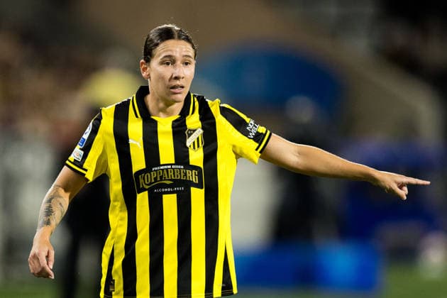 September 30, 2026: Tabitha Michelle Tindell of Häcken during the Women’s Champions League soccer match between Häcken and Juventus on September 30, 2026 in Gothenburg. Photo by Michael Erichsen, BILDBYRAN COP 89 MI1032 soccer football fotball UEFA Women’s Champions League Häcken Juventus women’s soccer BBENG soccer football fotball UEFA Women’s Champions League Häcken Juventus women’s soccer BBENG  Copyright: MICHAELxERICHSEN BB260930MI042