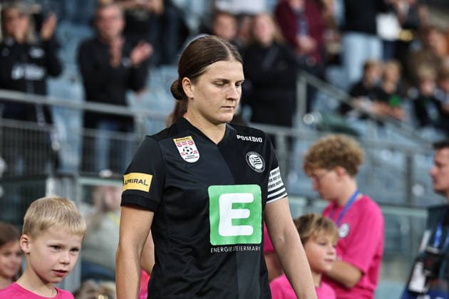 SOCCER - WEC, Sturm vs Wolfsburg GRAZ,AUSTRIA,30.SEP.26 - SOCCER - UEFA Women s Europa Cup, qualification, SK Sturm Graz vs VfL Wolfsburg. Image shows Sophie Maierhofer (Sturm).  GEPAxpictures xChrisxBauer