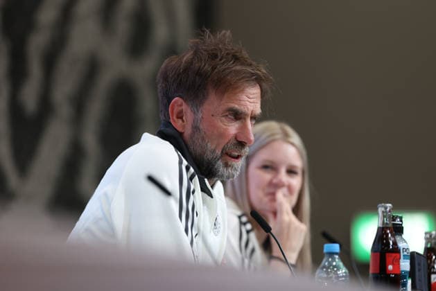 Jürgen Klopp, Germany, national team coach at the press conference, GER, German national team, post-match press conference, soccer, UEFA Nations League, 2026–2027 season, September 30, 2026, GER, German National Team, Closing Press Conference, Soccer, UEFA Nations League, 2026–2027 Season, September 30, 2026, Munich Copyright: xEibner-Pressefoto JennixMaulx EP_JML