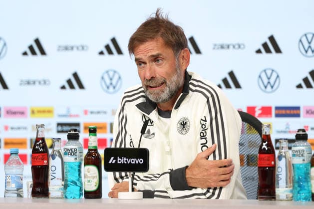 Jürgen Klopp, Germany, national team coach at the press conference, GER, German national team, post-match press conference, soccer, UEFA Nations League, 2026–2027 season, September 30, 2026, GER, German National Team, Closing Press Conference, Soccer, UEFA Nations League, 2026–2027 Season, September 30, 2026, Munich Copyright: xEibner-Pressefoto JennixMaulx EP_JML