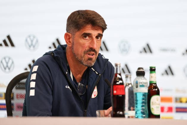Veljko Paunovic, Serbia s national team coach, at the press conference, GER, Serbia national team, post-match press conference, soccer, UEFA Nations League, 2026–2027 season, September 30, 2026, GER, Serbia National Team, Closing Press Conference, Soccer, UEFA Nations League, 2026–2027 Season, September 30, 2026, Munich Copyright: xEibner-Pressefoto JennixMaulx EP_JML