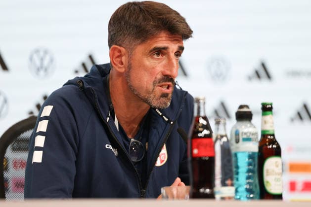 Veljko Paunovic, Serbia s national team coach, at the press conference, GER, Serbia national team, post-match press conference, soccer, UEFA Nations League, 2026–2027 season, September 30, 2026, GER, Serbia National Team, Closing Press Conference, Soccer, UEFA Nations League, 2026–2027 Season, September 30, 2026, Munich Copyright: xEibner-Pressefoto JennixMaulx EP_JML