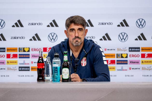 Veljko Paunovic, Head Coach, Serbia Portrait, Germany vs. Serbia, Soccer, UEFA Nations League, League Phase League A, Post-Match Press Conference, 2026–2027 Season, September 30, 2026 DFL DFB REGULATIONS PROHIBIT ANY USE OF PHOTOGRAPHS AS IMAGE SEQUENCES AND OR QUASI-VIDEO Photo: HMB Media, Heike Feiner Copyright: HMBxMedia HeikexFeiner
