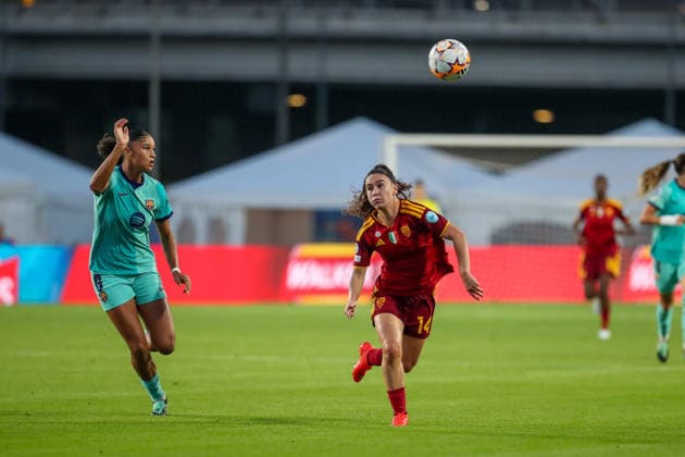 IPA89150022 - Roma vs. Barcelona during the AS Roma vs. FC Barcelona, Barca UEFA Champions League Women s soccer match in Rome, Italy, on September 30, 2026  Copyright: xLuigixMariani IPAxSportx xx IPA89150022