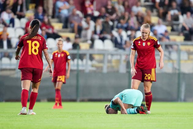 IPA89150026 - Roma vs. Barcelona during the AS Roma vs. FC Barcelona, Barca UEFA Champions League Women s soccer match in Rome, Italy, on September 30, 2026  Copyright: xLuigixMariani IPAxSportx xx IPA89150026