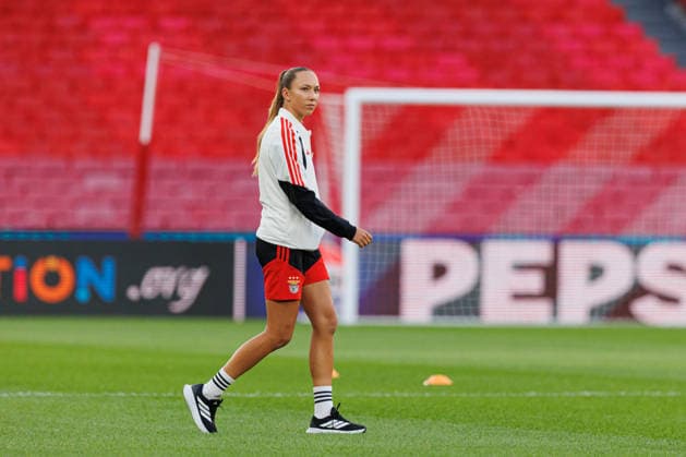 Ines Meninas seen during UEFA Women™s League game between teams of SL Benfica and Fc Bayern Munchen (Luis Loureiro Ball Raw Images) Lisboa Estadio da Luz Portugal Copyright: xLuisxLoureirox lloureiroSlbwBayernW-1217