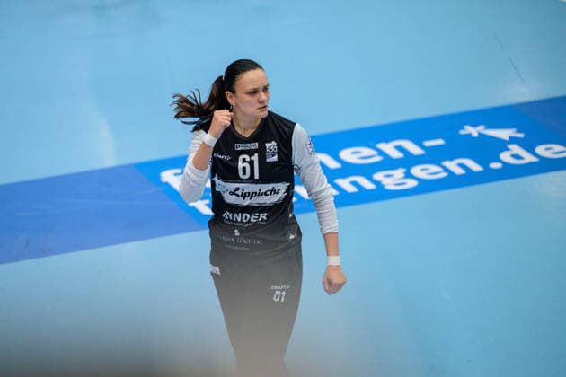 Nicole Roth, HSG Blomberg Lippe, 61 Cheers for a Save, GER, Thueringer HC vs. HSG Blomberg Lippe, Handball, DHB Cup, 2026–2027 Season, 2nd round, Wednesday, 7:00 p.m., September 30, 2026 GER, Thuringer HC vs. HSG Blomberg Lippe, Handball, DHB Cup, 2026–2027 season, Round 2, Wednesday, 7:00 p.m., September 30, 2026, Bad Langensalza Copyright: xMartinxHerbstx