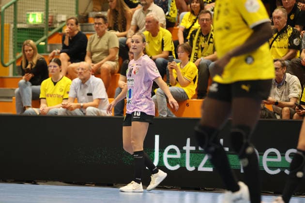GER, BVB Borussia Dortmund Handball vs. SV Union Halle Neustadt, Handball, DHB Women s Cup, 2026–2027 Season, September 30, 2026,Lea Gruber, SV Union Halle Neustadt (GER), BVB Borussia Dortmund Handball vs. SV Union Halle Neustadt, Handball, DHB Women’s Cup, 2026–2027 Season, September 30, 2026, Dortmund Copyright: xEibner-Pressefoto JavadxMohammadpourx EP_JMR